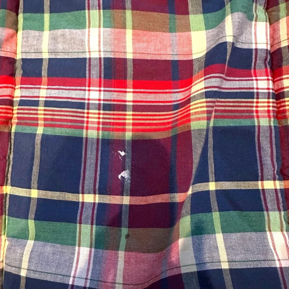 Ralph Lauren Twin Comforter Set 2 Twin Multi Plaid Cotton Good USA Made Bedding